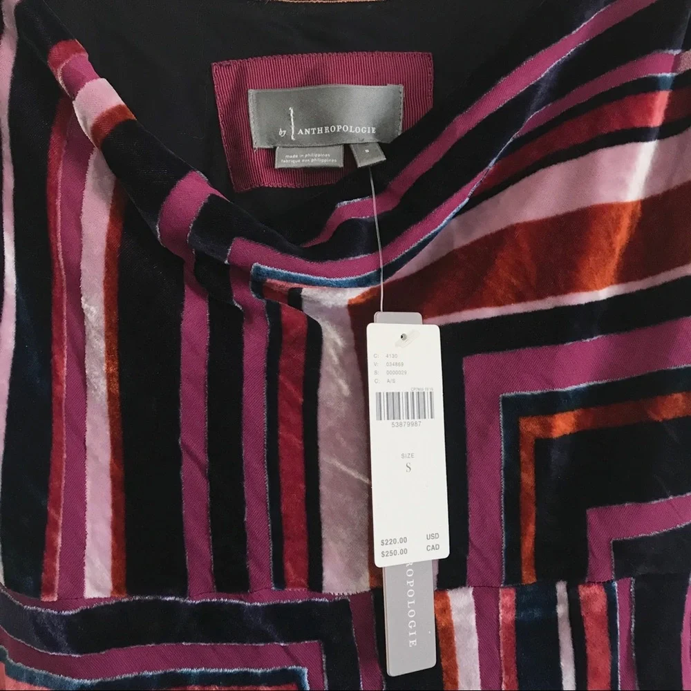 Anthropologie Tina Velvet Midi Dress Size Small NWT - Picture 5 of 16